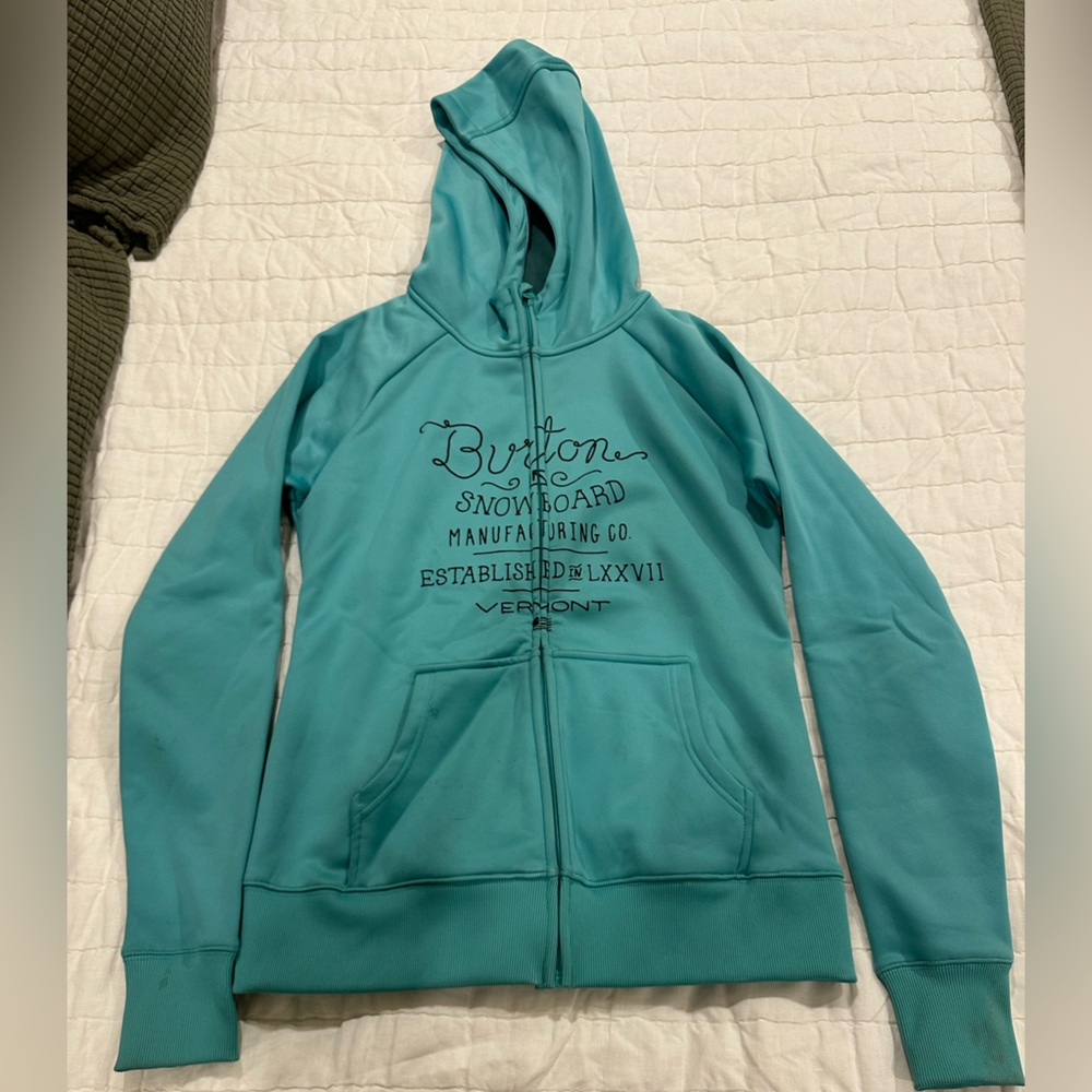 Burton women’s dry ride zip up hoodie size medium